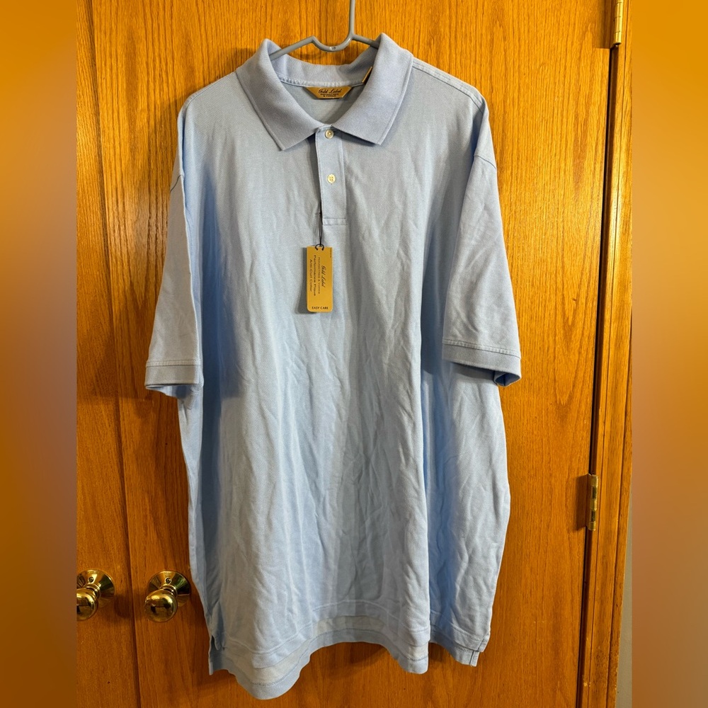 Gold Label Roundtree and Yorke size 3XT- light blue polo NWT